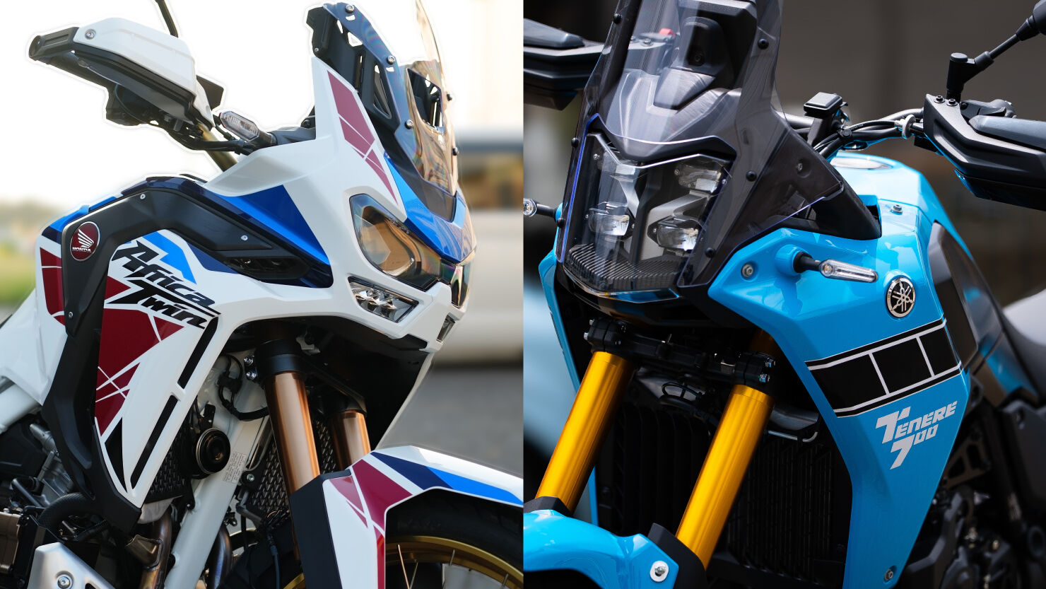  左：HONDA Africa Twin　右：YAMAHA Tenere700