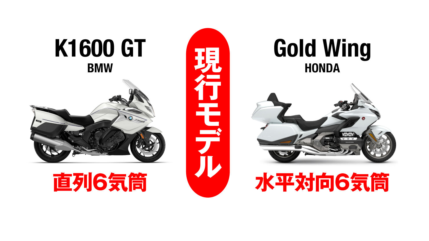  BMW K1600GTとHONDA Gord Wing